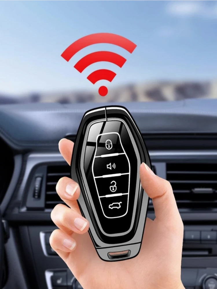 Auto Zubehör Zink-legierung TPU Schlüssel Fall Abdeckung Halter Für Chery Jetour Reise Drehen Pelz DASHING X-1 Pluskey X70 X90 X95 Smart Key – Detail 3