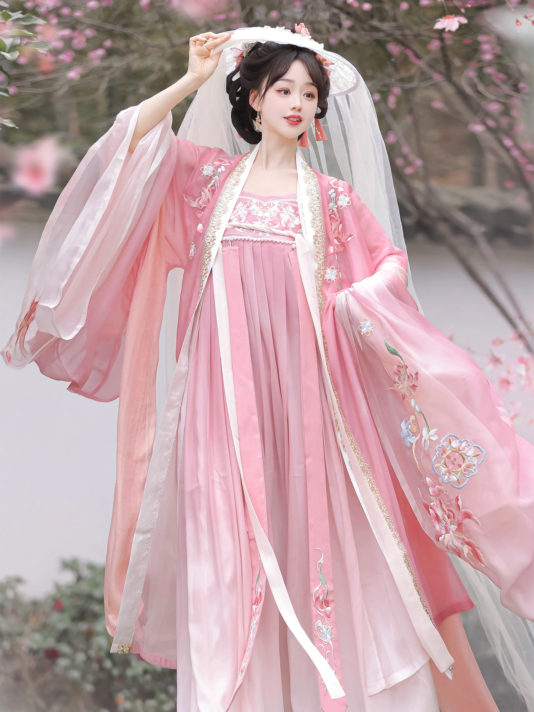 Original Hanfu weibliche Tang-Made Krokodil Rock täglich Fee Big Sleeve Shirt Frühling und Sommer neu