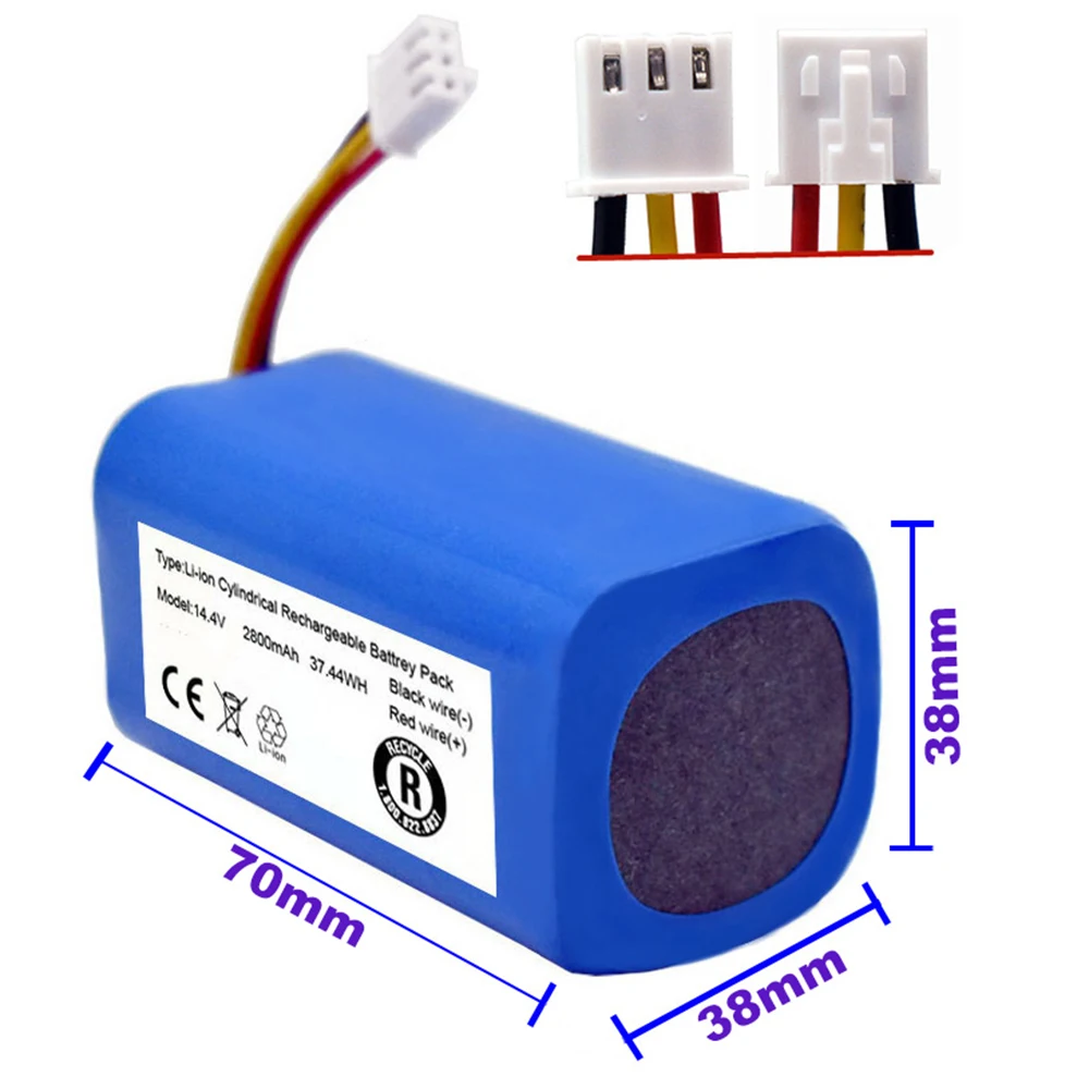 14.4V 6800mAh 100% New Original Battery Pack for Lirctroux C30B Robot Vacuum Cleaner  Lithium Cell