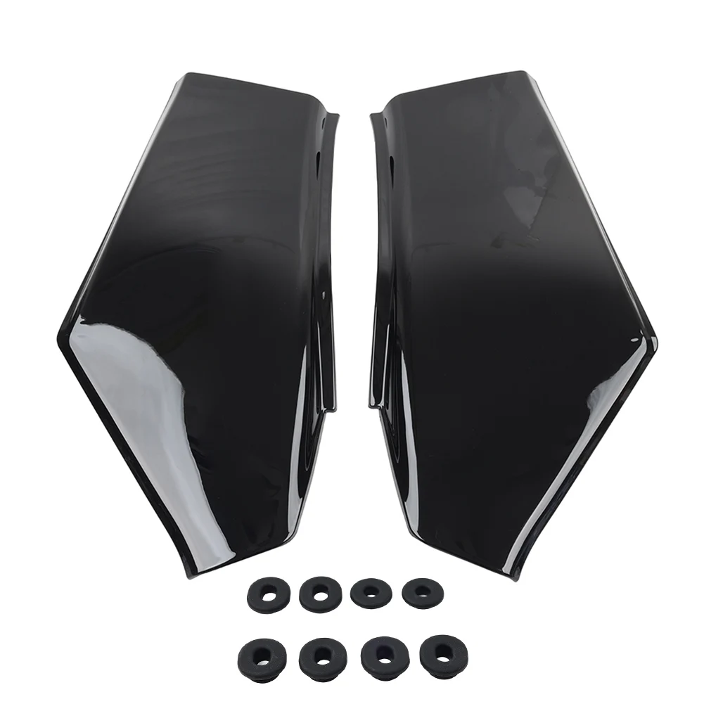 1Pair ABS Side Cover Panel Fairing With Rubber Grommets Glossy Black /Unpainted For Honda GL1500 Goldwing GL 1500 1988-2000