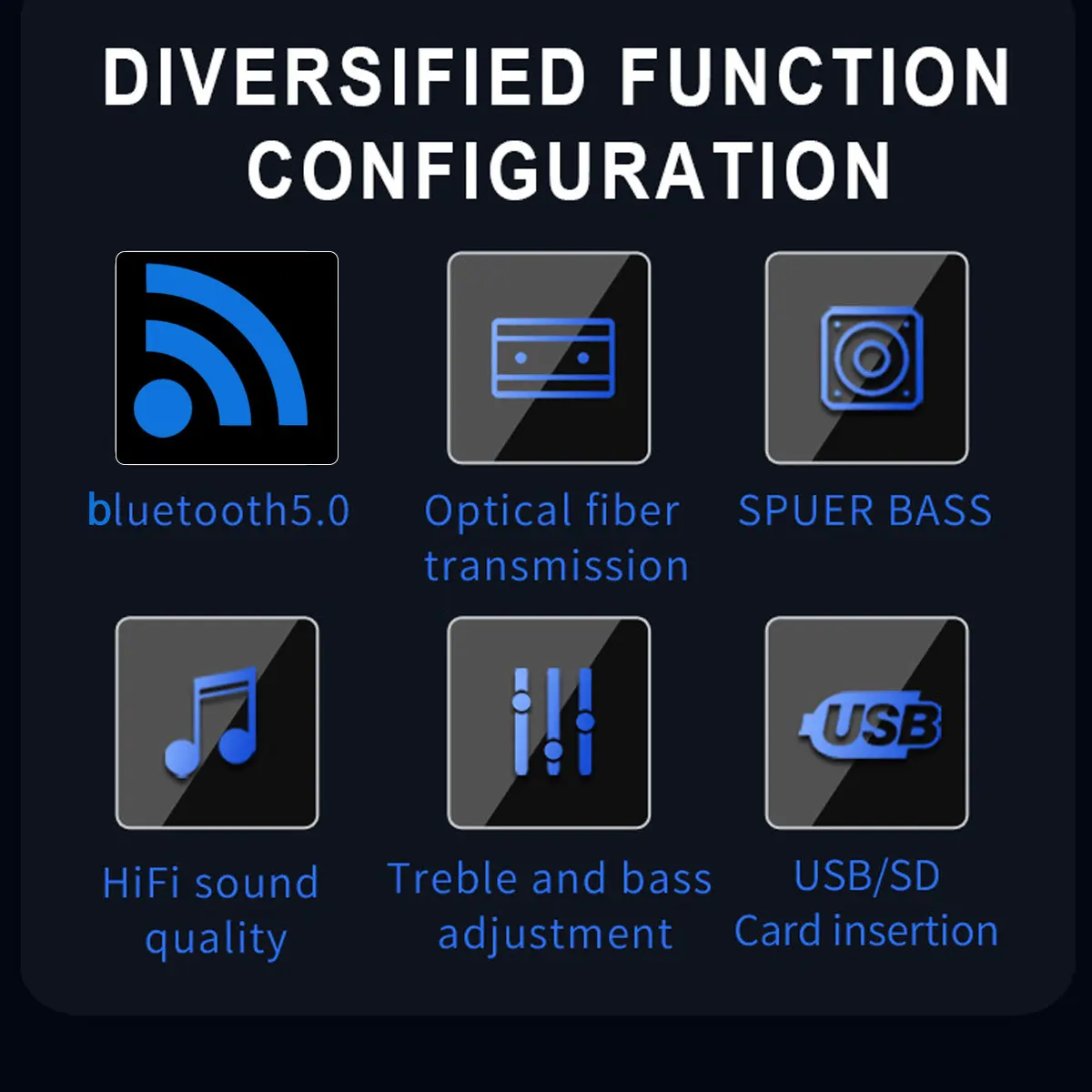 Amplificadores digitales de Audio Hifi para el hogar, amplificador de bajos de potencia, bluetooth, altavoces de Radio Subwoofer, 12V/220V, APE/WAV, Flac, MP3