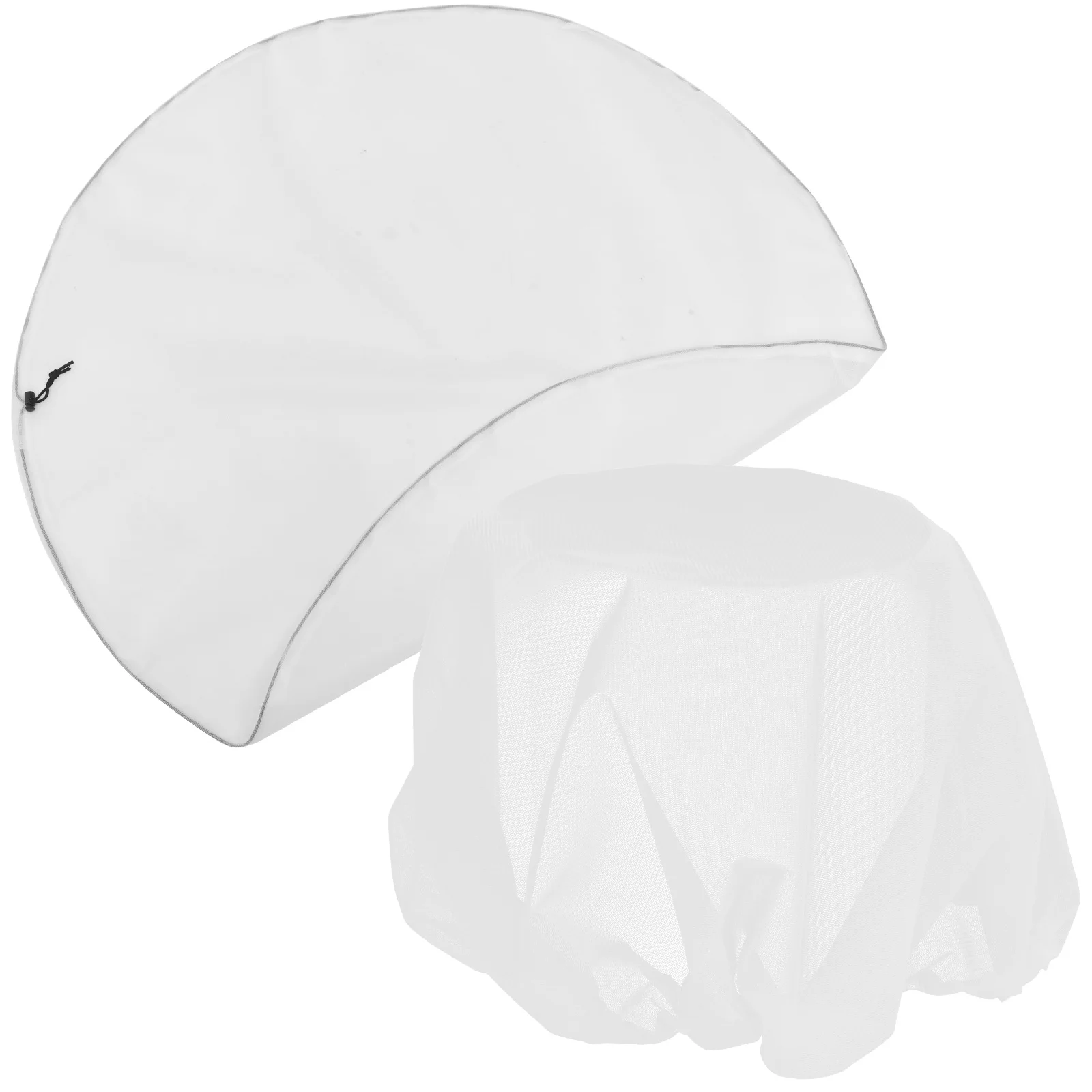 

2pcs White Anti Leaves Rain Barrel Polyester Mesh Cover 80cm Diameter Lightweight Compact Storage Garden Supplies