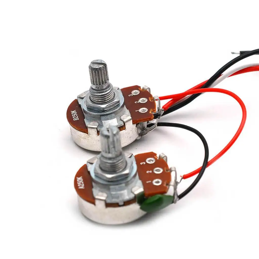High Quality Prewired Wiring Harness with 3 Way Toggle Switch for Electric Precision Bass Guitar Repair