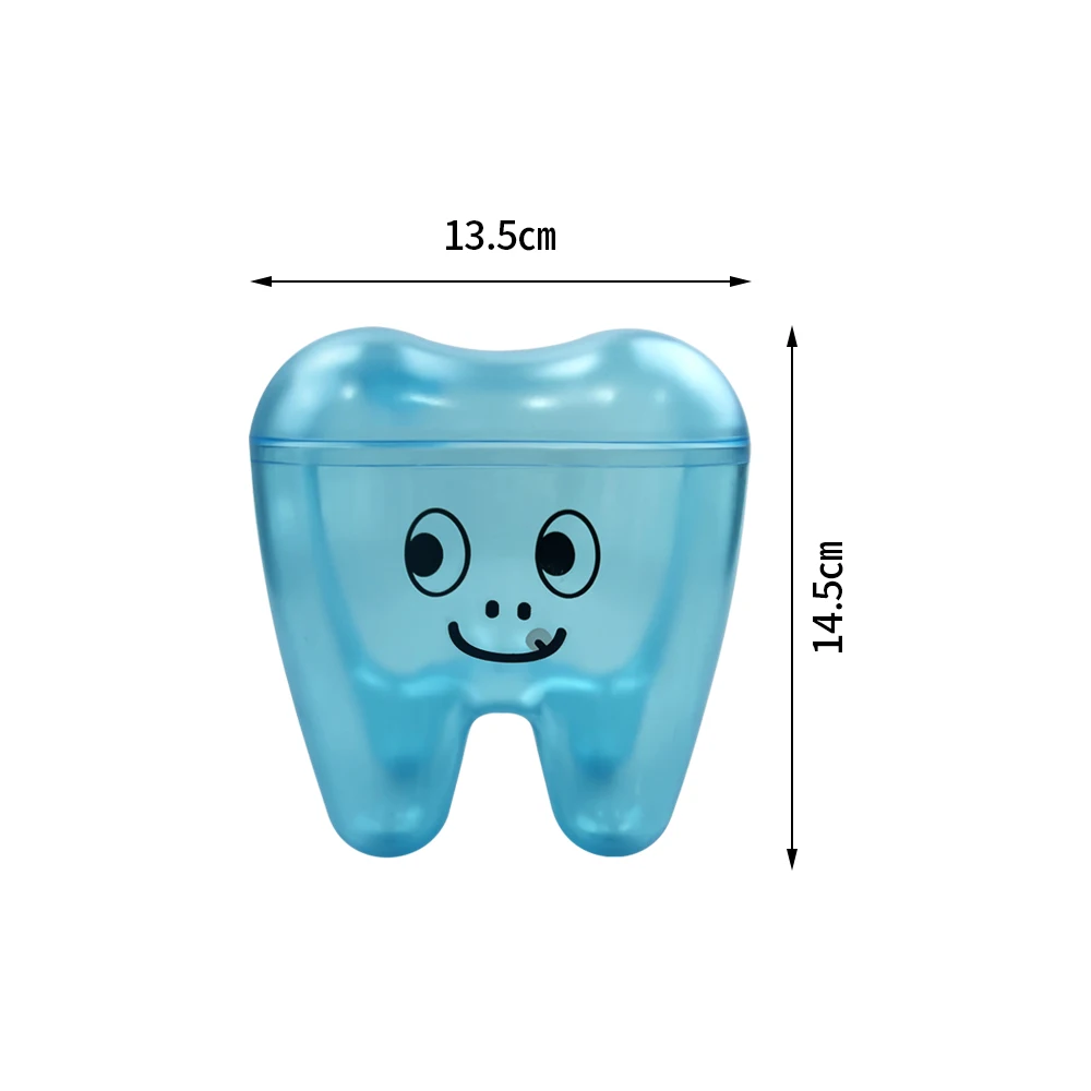 Cute Tooth Shaped Storage Box Plastic Home Office Desktop Organizer Case Key Container Saver Souvenir Collecting Clinic Gifts