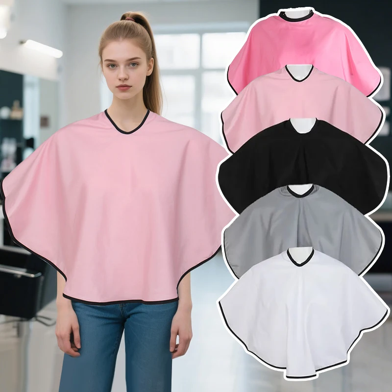 Barber Hair Cutting Cover Reusable Waterproof Dyed Hair Shawl Hair Styling Salon Tool Hairdressing Colored Apron Styling Cloth