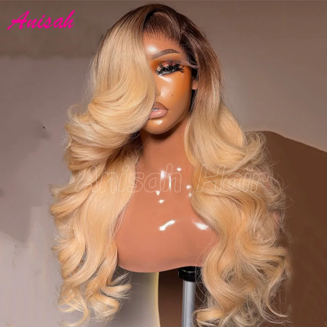 

13x6 Блондинка Объемная волна Парики из человеческих волос для женщин Прозрачный 13x4 Парик фронтальной части шнурка Ombre Blonde 5x5 Парик с закрытием шнурка Предварительно выщипанный