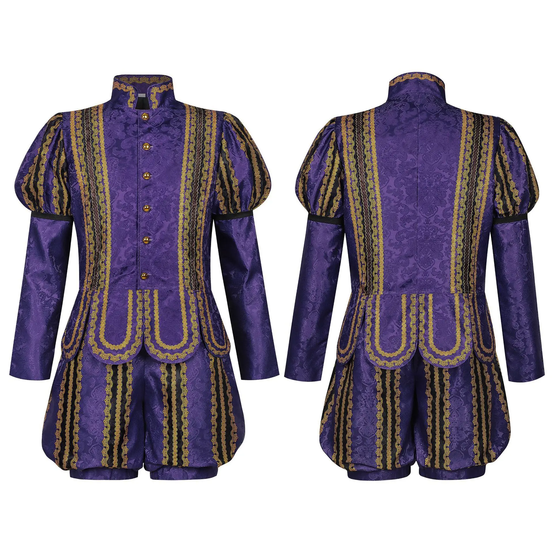 Disfraz de Cosplay de Élizabeta I del Renacimiento del Siglo XVI, Traje de Rey Tudor Victoriano Medieval para Halloween