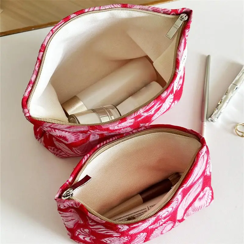 Makeup Bag High Quality Sea Shell Printed Cosmetic Bag Multi Functional Portable Storage Organizer for Women Trips