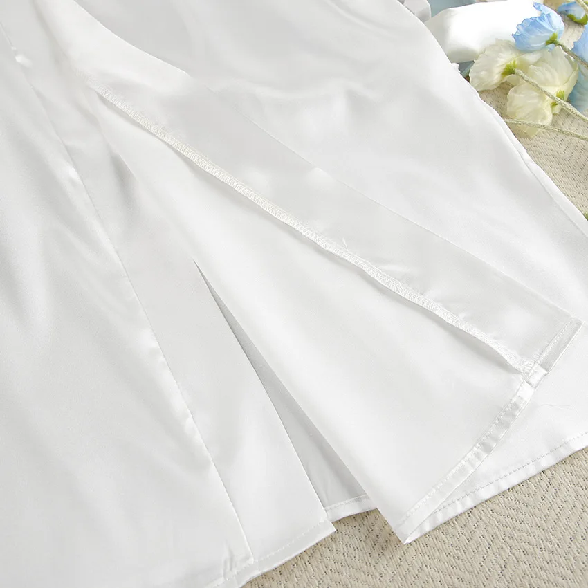 Pajamas Sets for Women 2023 New Fall Loose Fashion Satin Long-sleeved Long Pants 2-piece Loungewear Sleepwear for Sleeping