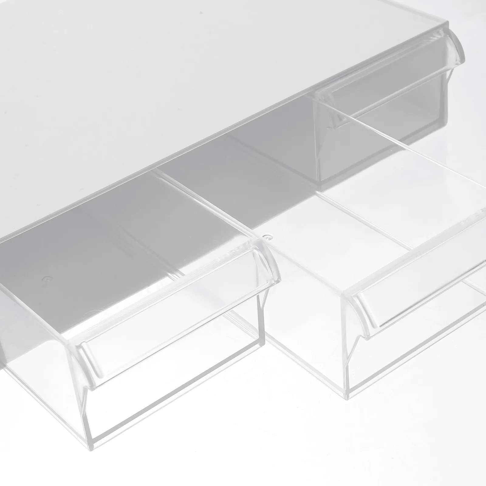 Stackable Desk Organizer Box – Sturdy, Smooth Surface, High Load Capacity for Office, Living Room, Desktop, Bathroom