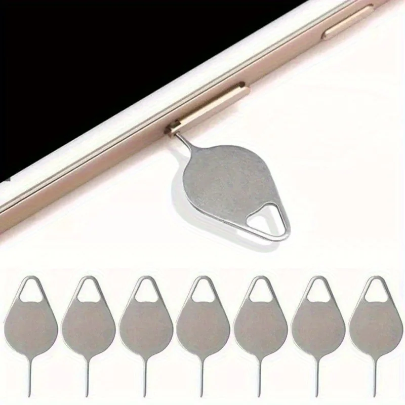 `50Pcs Universal SIM Card Tray Eject Pins, Stainless‑Steel Mobile Phone Opening Key Tool, SIM Slot Disassembler Replacement Acce