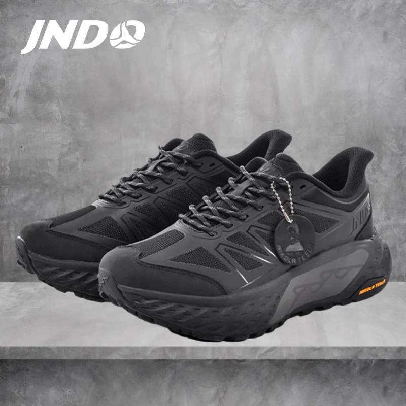 

JNDO Breathable Outdoor Off-road Shoes For Men And Women Waterproof And Anti Slip Casual Sports Shoes Black