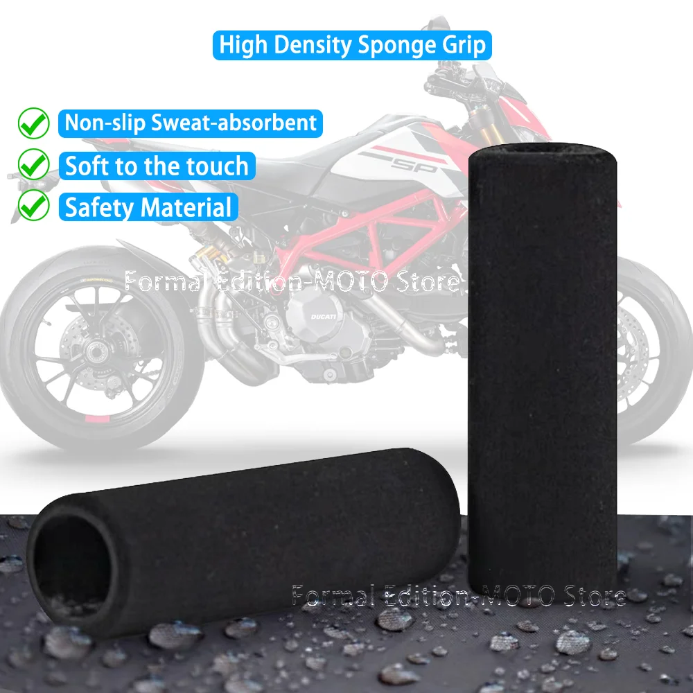 Sponge Grip for Ducati Hypermotard 950 Motorcycle Handlebar Grips Anti Vibration for Hypermotard 950 SP/ 950RVE 2023 Accessories