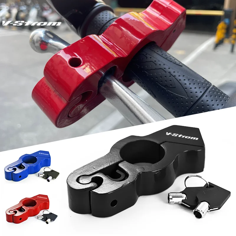 Bloqueo antirrobo para manillar de seguridad, bloqueo de freno de agarre de Motor para SUZUKI Vstrom DL 250 650 1000 v-strom 650XT 1000XT Vstrom650