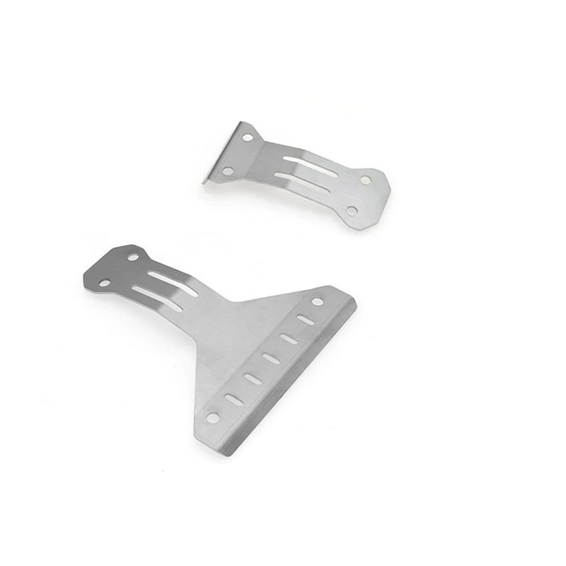 Stainless Steel Front And Rear Chassis Armor Protector For Tamiya XV-02 Pro XV02 58707 1/10 RC Car Upgrades Parts