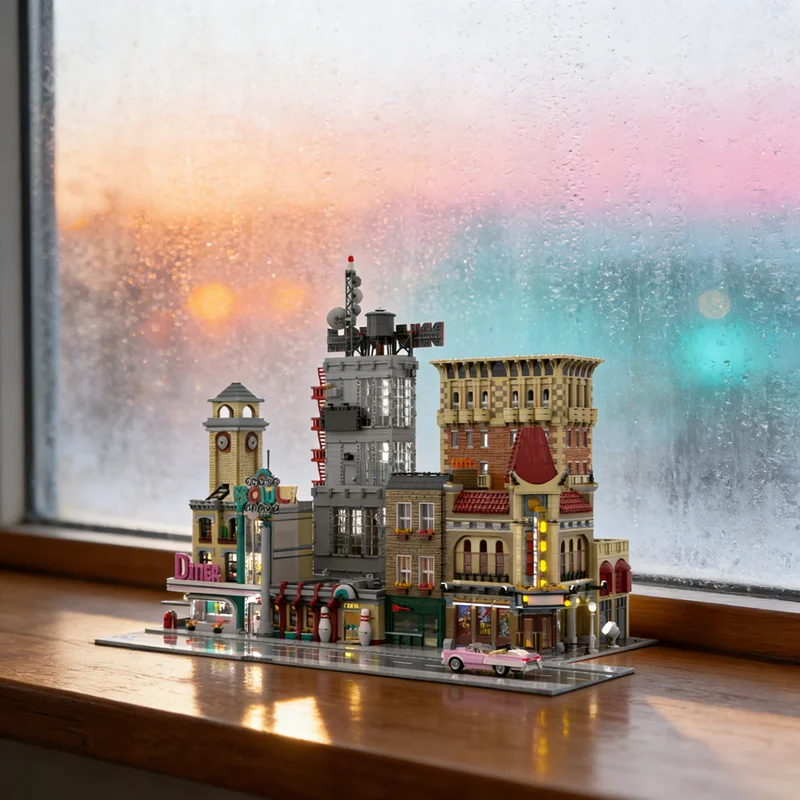 2297 pièces MOC Millenium Biltmore Hôtel Histoïque Module Modèle de paysage urbain modulaire Blocs de construction Jouets Construction Cadeaux de Noël