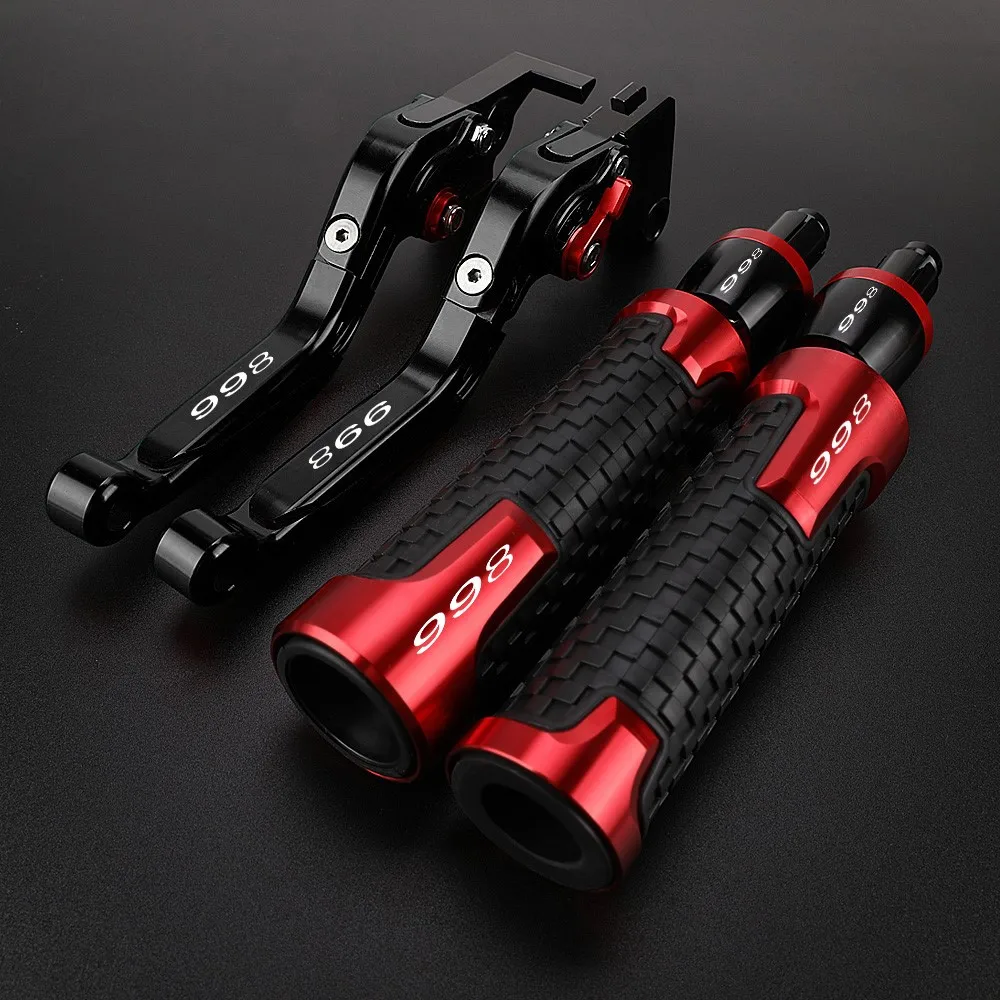 

FIT 998 Motorcycle For Ducati 998 1999-2003 2002 2001 2000 CNC Adjustable Brake Clutch Levers Handle Bar Grip Ends Accessories