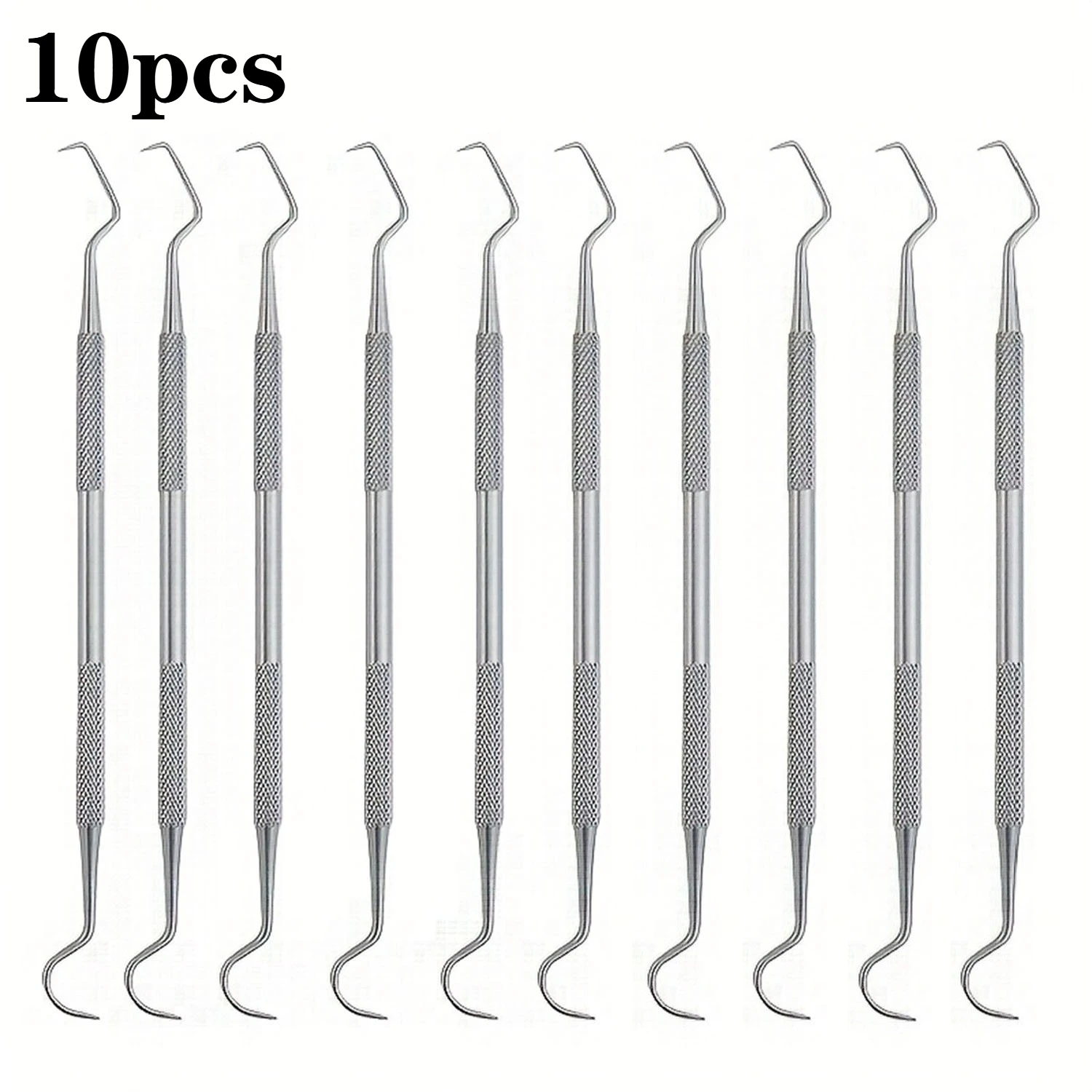 1/3/6/10Pcs Double Ends Dentist Teeth Clean Hygiene Explorer Probe Pick Hook Stainless Steel Tools Dental Tartar Scraper Remover