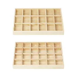 Jewelry Display Tray Wooden for Women Girls Ladies Decorations Jewelry Organizer Box for Dressing Room Home Store Showcase Dorm