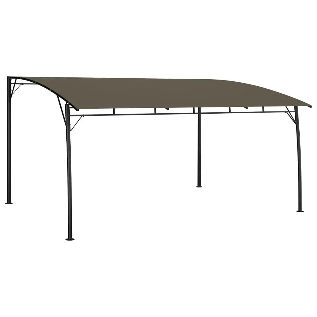 Vidaxl Garden Sunshade Awning 4X3x2.55 M Taupe Outdoor Products Sunshade And Rainproof Outdoor Decoration