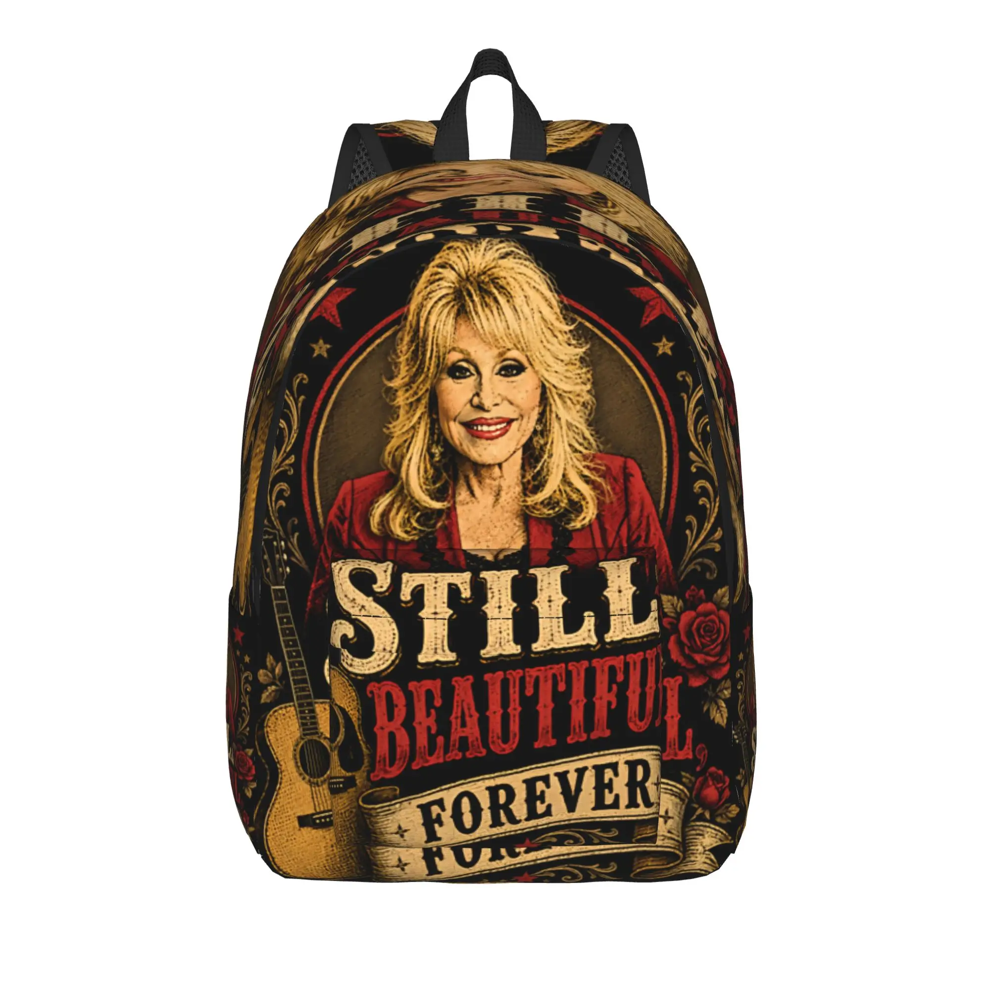 Dolly Parton Country Legend, Southern Soul Backpack  Trekking Backpacks Boy Girl  High School Bags Custom Lightweight Rucksack