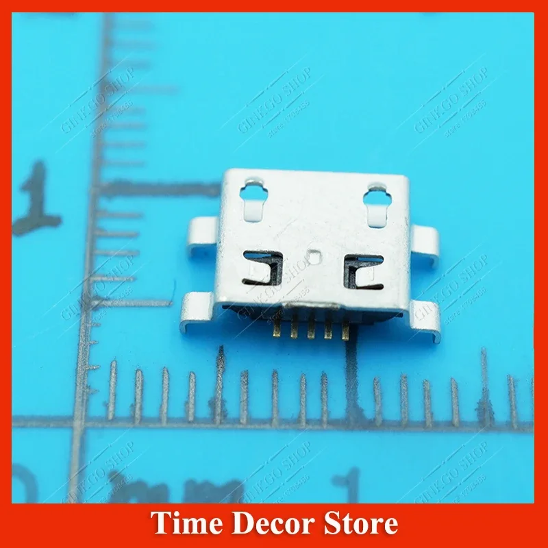 100pcs/lot 5P Micro USB jack connector for Red mi note Tail charging port data port square mouth