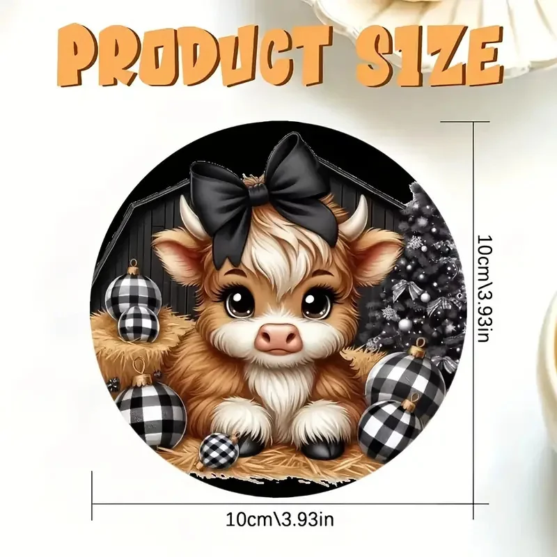 8 Pieces Wooden Coasters with Cow, Horse, Eagle, Hummingbird Designs - Animal Themed Coasters for Drinks, Coffee and Tea, Decor