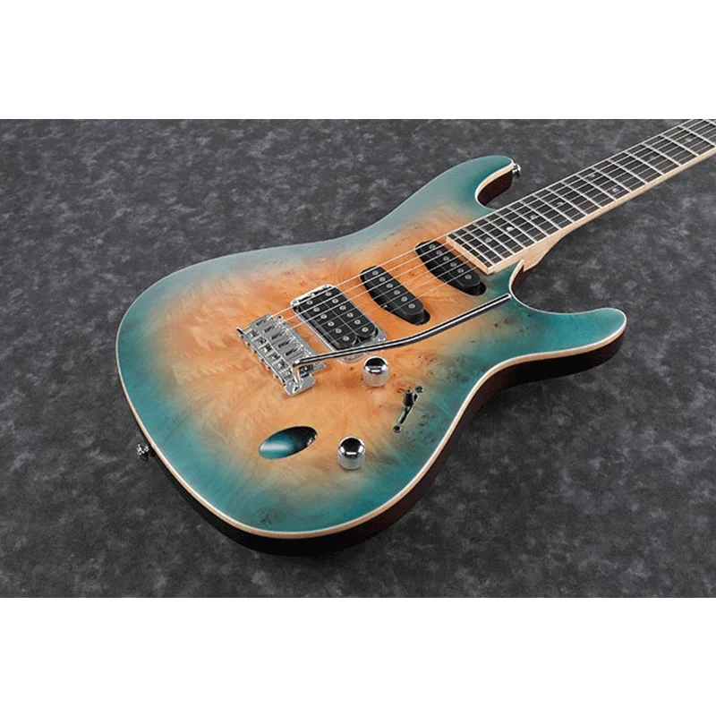 IBANEZ SA460MBW 6-String Solidbody Electric Guitar, Right, Sunset Blue Gradient