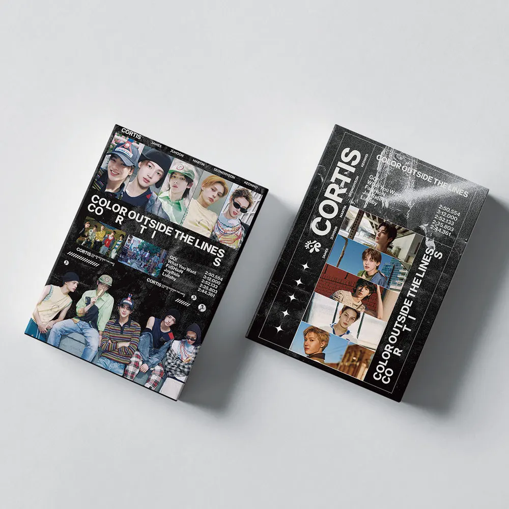 

55Pcs/Set Kpop Idol CORTIS New Album COLOR OUTSIDE THE LINES Lomo Cards MARTIN JAMES JUHOON HD Printd Photocards Fans Gift
