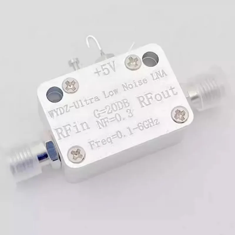 

100M-6GHZ 20DB Ultra Low Noise LNA Amplifier NF=0.3 RF Drive Signal Receiver RF POWER Amplifier FM Radio VHF UHF 915MHZ 5.8Ghz