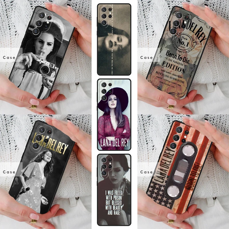 Beauty Lana Del rey TPU Phone Case for Samsung Galaxy S26 S25 S24 S23 S22 S21 S20 Note10 Plus FE Ultra Cover