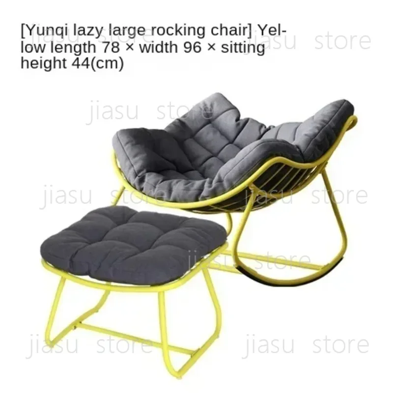 

Leisure Rattan Rocking Chair Rattan Woven Lazy Adult Rocking Snap Chair Nordic Balcony Home Recliner