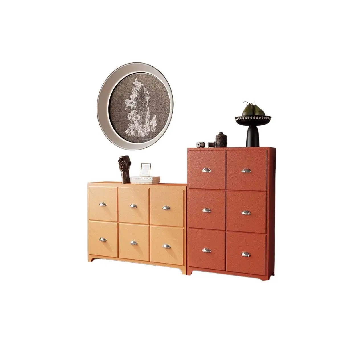 

Dopamine chest bedroom bedside storage cabinet American retro storage cabinet living room wall drawer cabinet locker