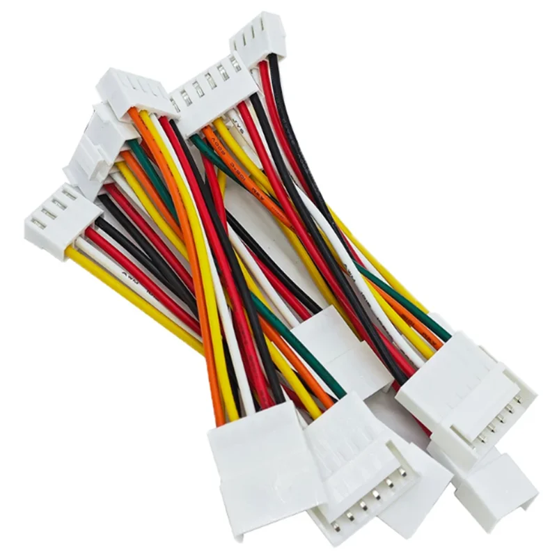 5Pcs VH3.96 MM Pitch Female Housing Plug Sing/Double Head Connector 3.96mm 2P/3/4/5/6/7/8/9/10/11/12 Pin Wire Length 10/20/30CM