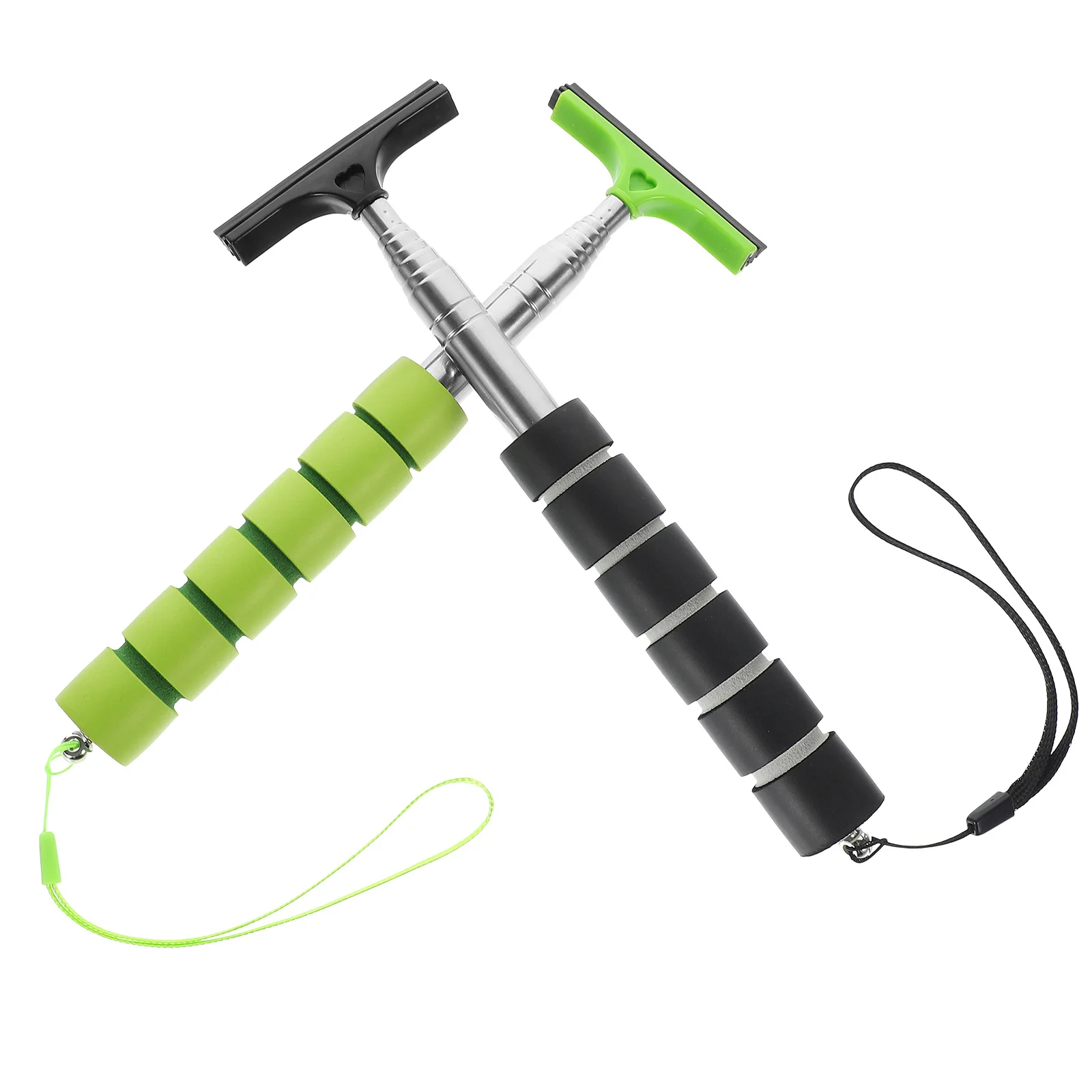 

2Pcs Car Rear View Mirror Wiper Telescopic Window Squeegee Durable Maintenance Free Multiple Color Options Available