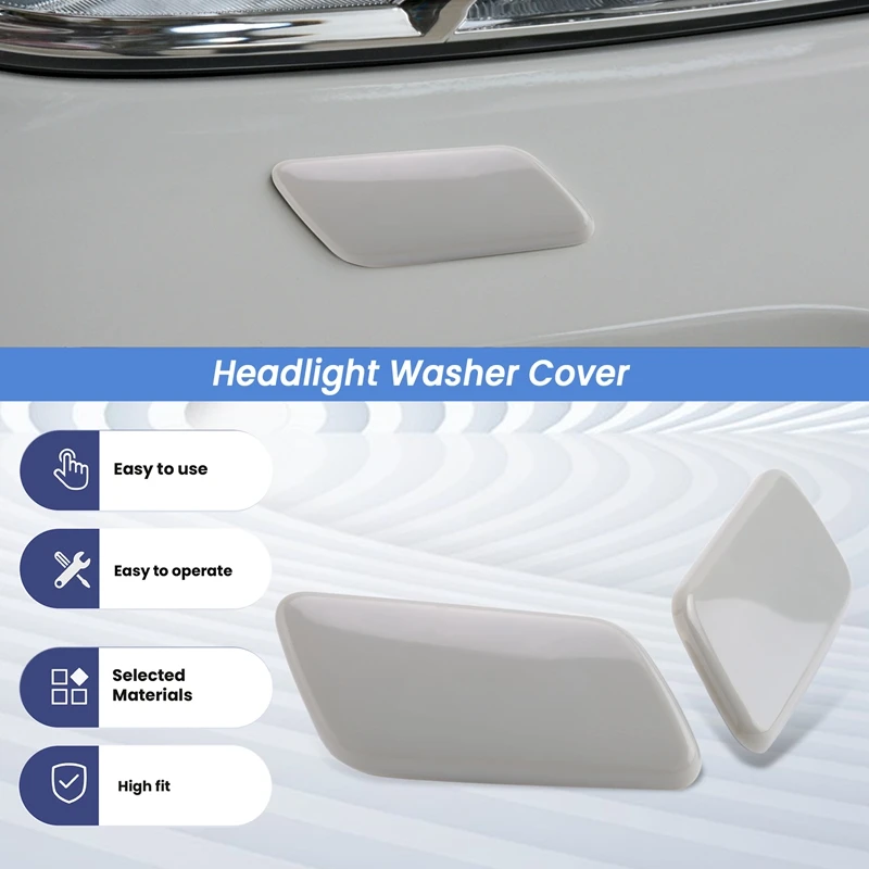 Front Bumper Headlight Washer Cover Water Spray Jet Cap For TOYOTA LAND CRUISER 200 LC200 85354-60050 85353-60050