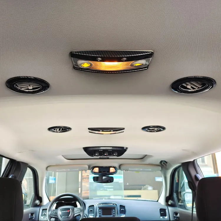 

For Dodge Durango 2014-2020 Carbon Fiber Interior Trim Rear air Outlet Panel