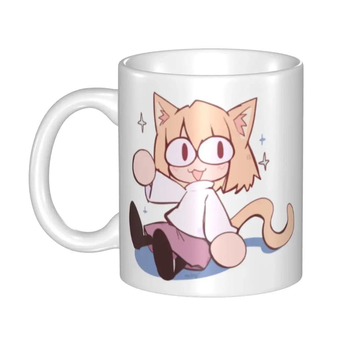 Kawaii Neco Arc Coffee Mugs DIY Customized Cartoon Comic Game Ceramic Tea Milk Mug Cup