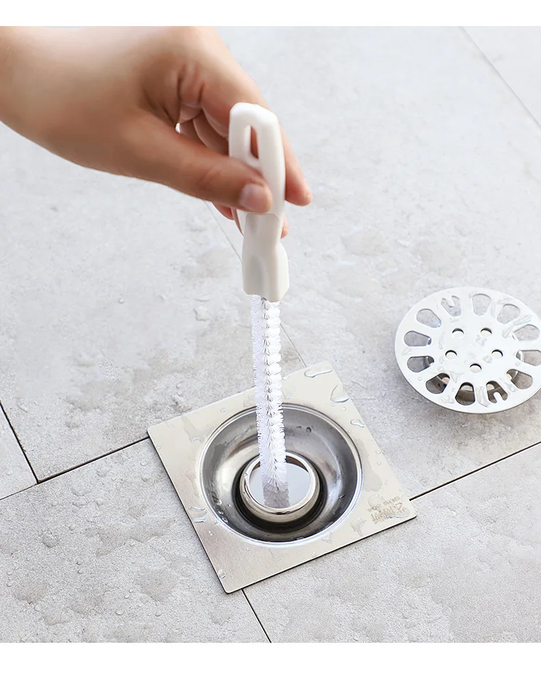 3126 45cm Pipe Dredging Brush Bathroom Hair Sewer Sink Cleaning Brush Drain Cleaner Flexible Cleaner Clog Plug Hole Remover Tool