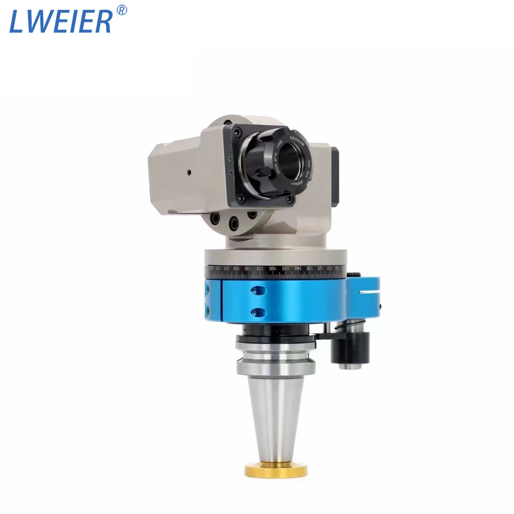 Lweier BT50 Angle Head OutpuBT50 AG90-BT50 90degree Right Angle Head with Sk50 Cat50 Bt50 Iso50 Km100 Hsk100 Drive Shank