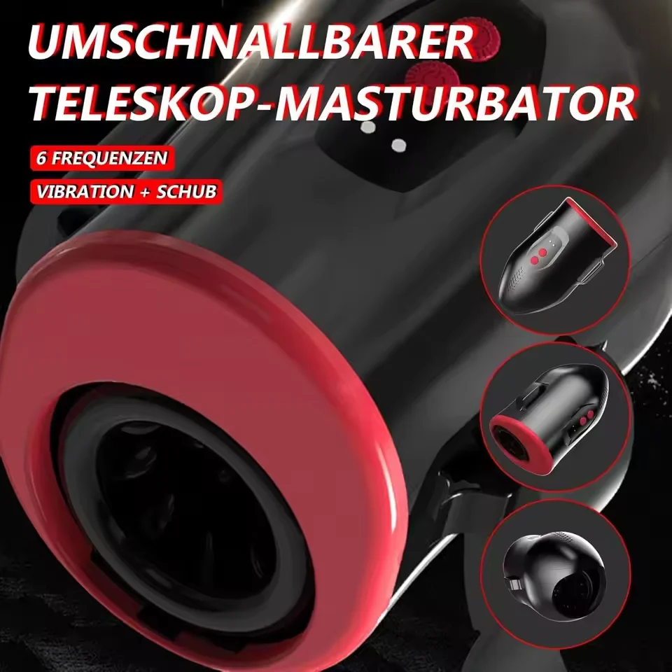 Wearable Male Masturbator Cup APP Control Telescopic Vibrating Penis Massager Magnetic Charging Sex Toy for Men - view 2