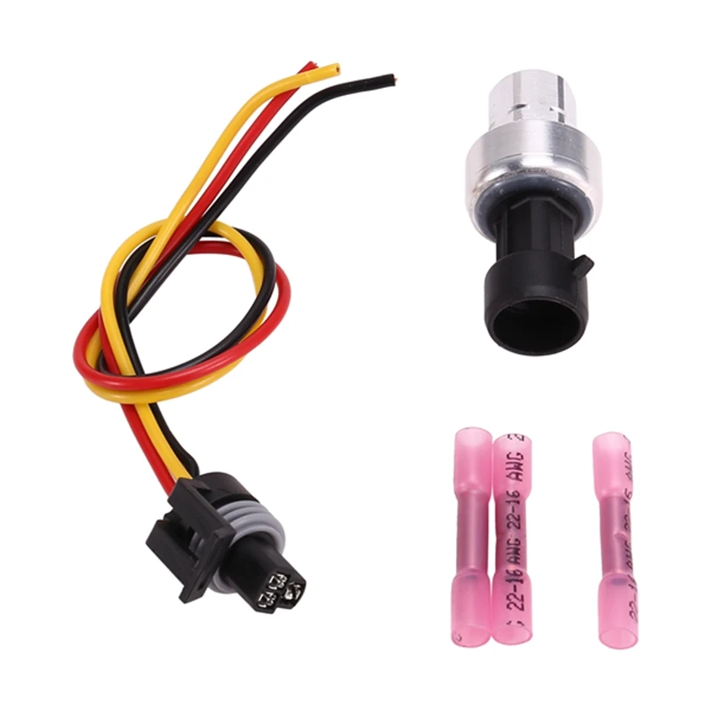 A/C Refrigerant Pressure Switch Sensor & Connector 13587668 Fit For GM Buick Chevrolet Hummer