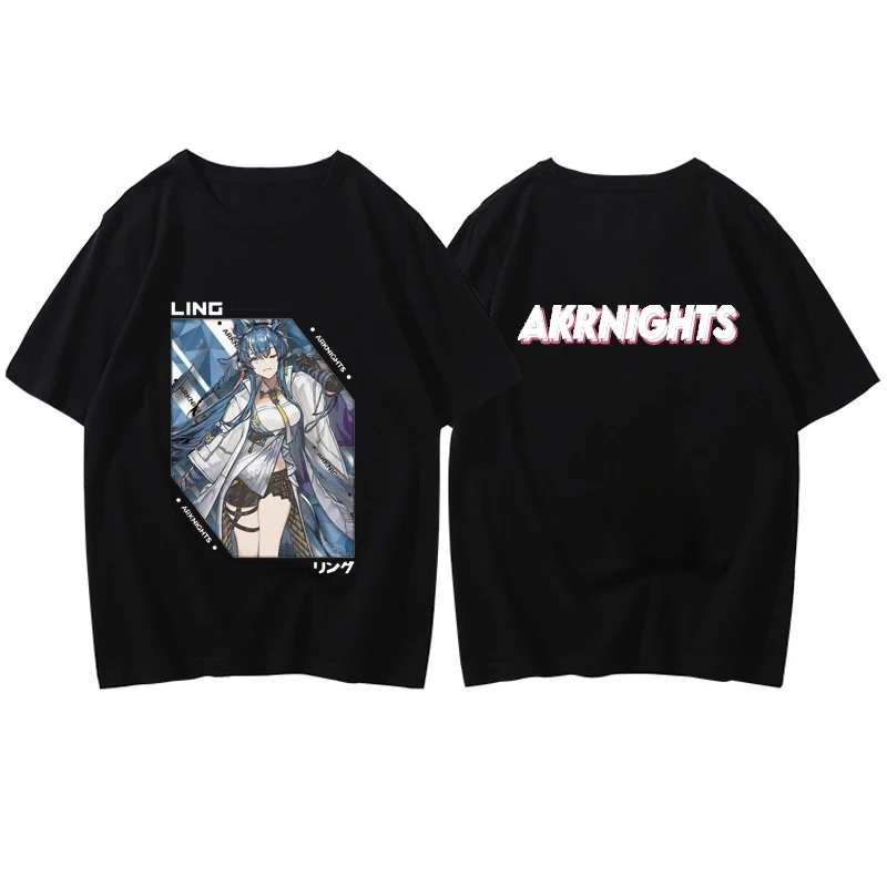 Arknights Japan Anime Prelude To Dawn Printed Man Tshirt Hot Sale Summer Casual Fashion Hip Hop Women Tops Streetwear Manga Tees