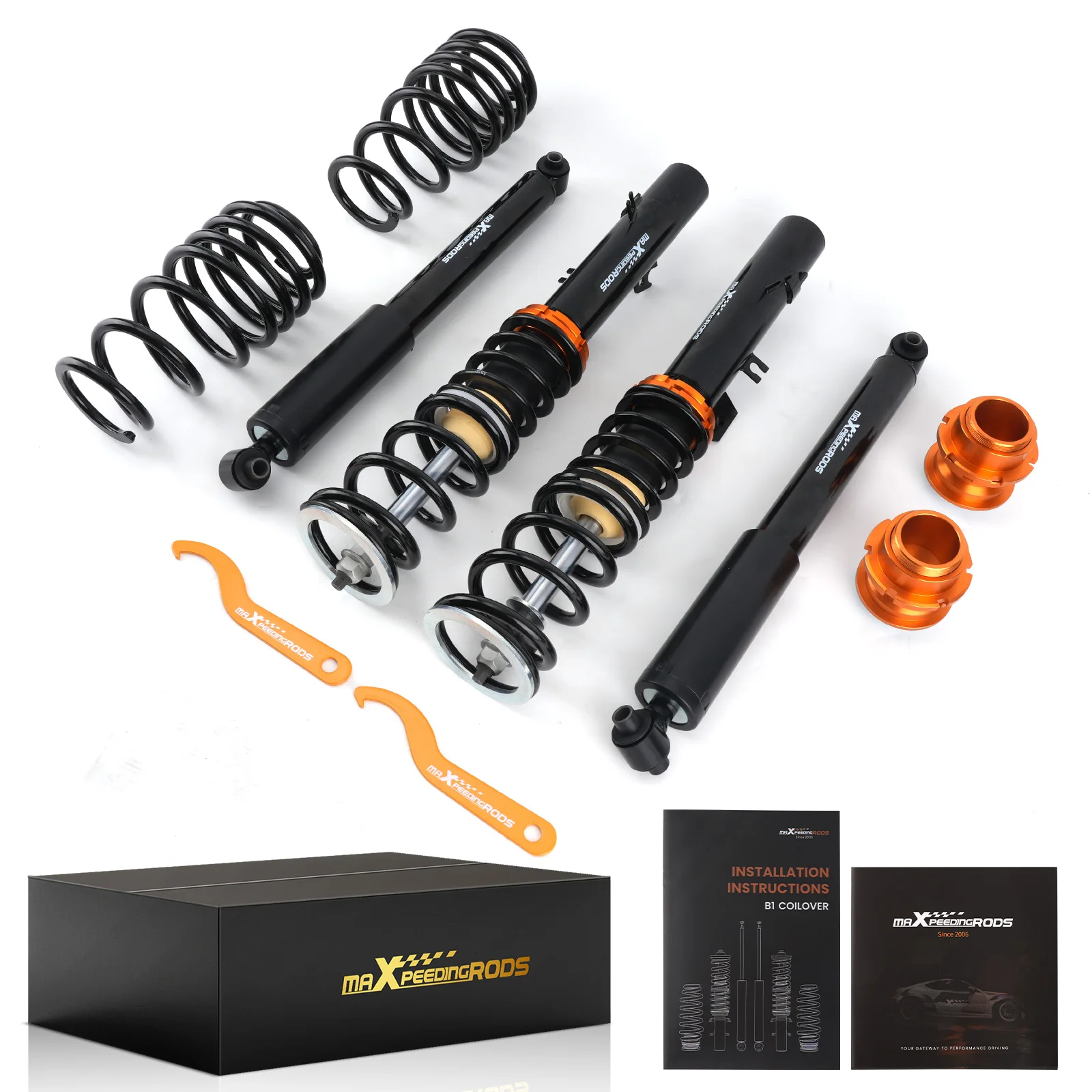 Front & Rear Coilovers for Peu geot 207 Hatchback SW Estate 2007-2013