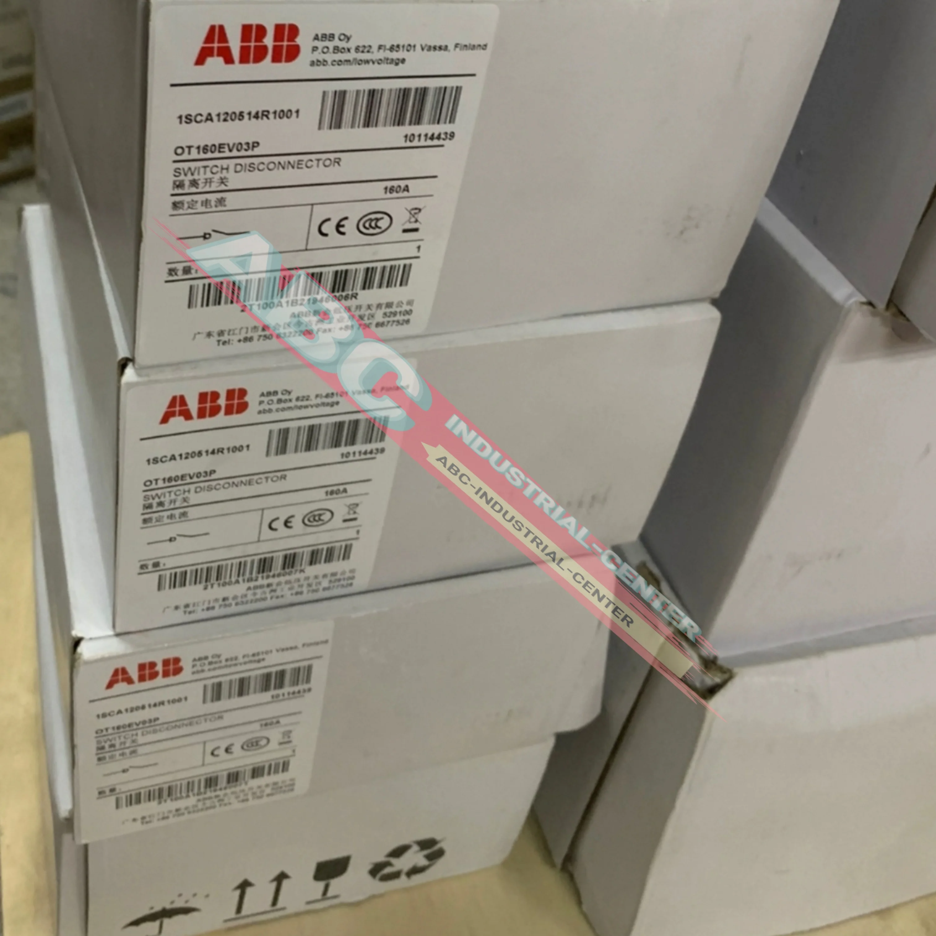 

Isolating switch new in box OT160EV04P 1SCA120521R1001