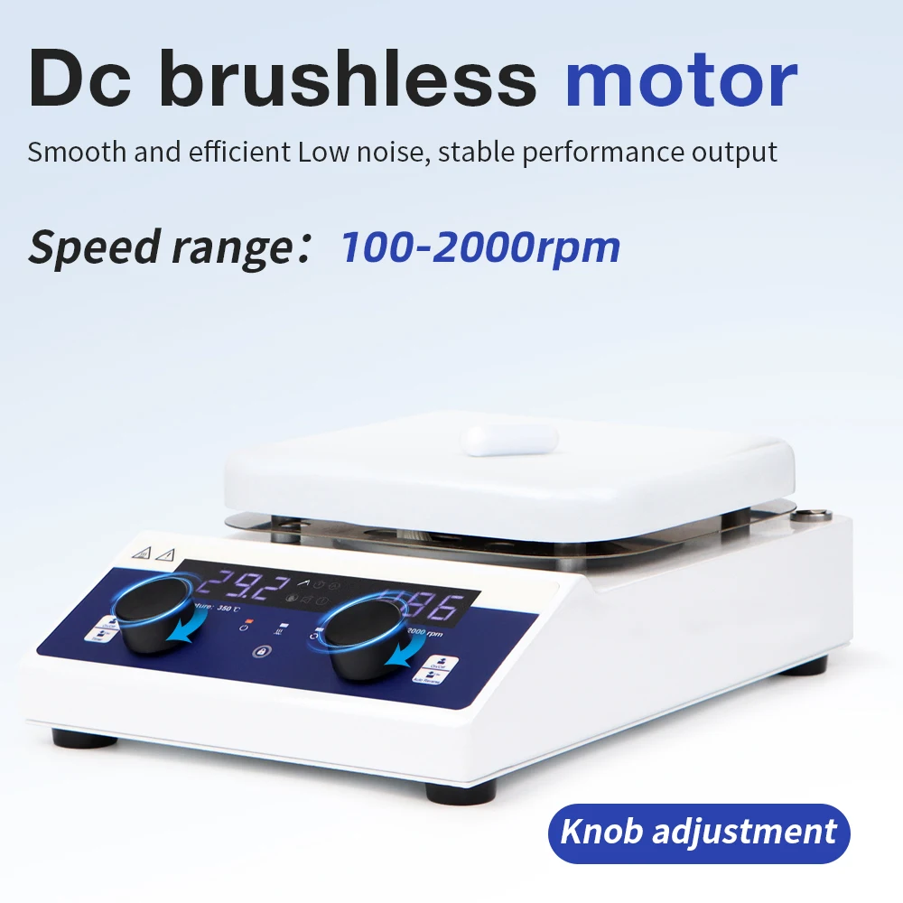 10L Laboratory Heating Magnetic Stirrer Digital Hot Plate Mixxer Reversible Heated Magnetic Mixer EU UK Plug Stirring Machine