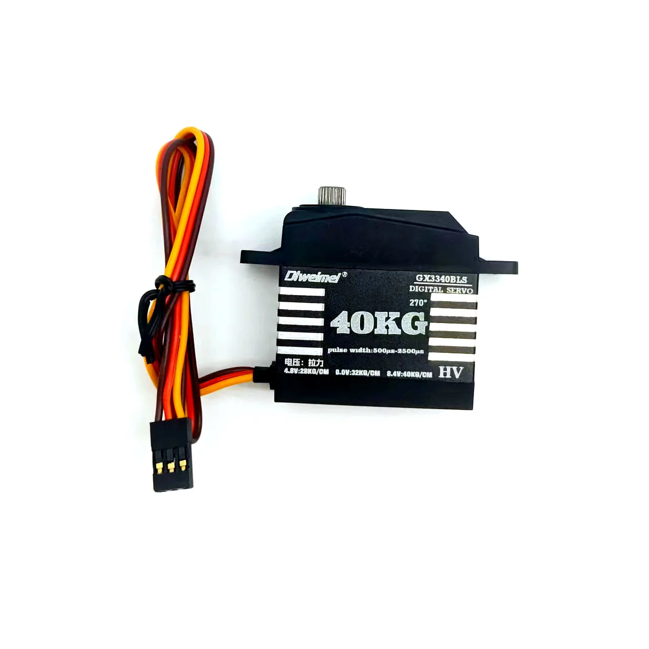 Diweimei GX3340BLS 40 kg digitales Servo mit hohem Drehmoment – 180 ° /270 °   Metallgetriebe-Servomotor für RC Car Robot (4,8–8,4 V)