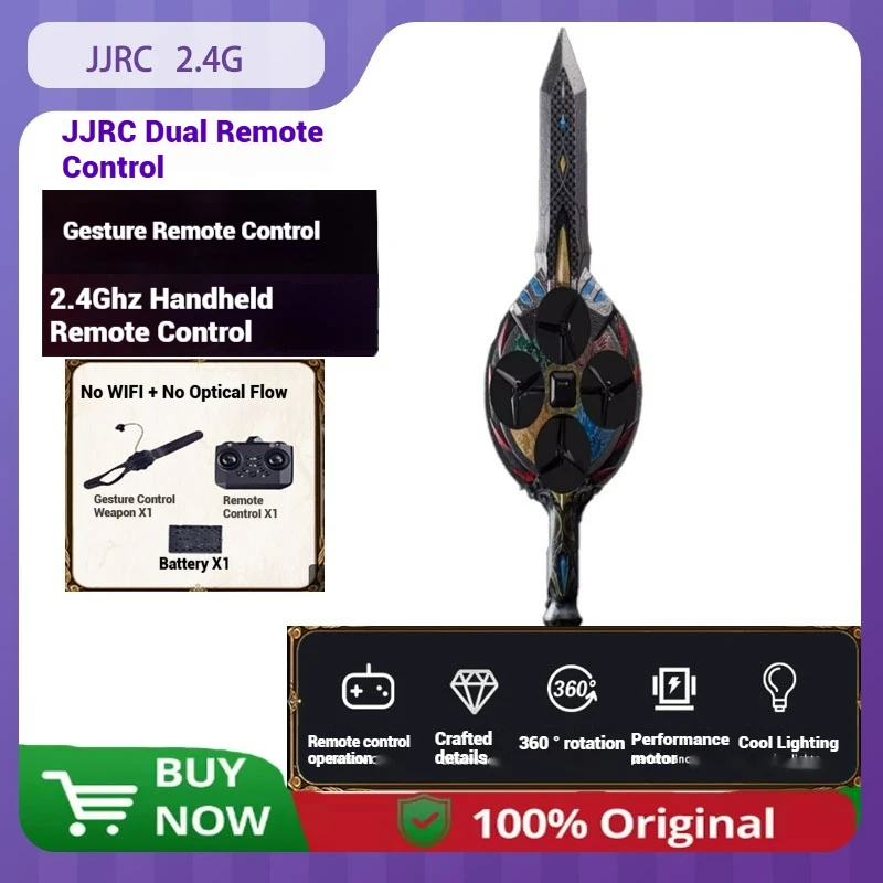 

JJRC 2025 New RC Flying Sword 2.4G Fast Response Dual RC Flying Sword Drone Hand controlled somatosensory suspension toy gift