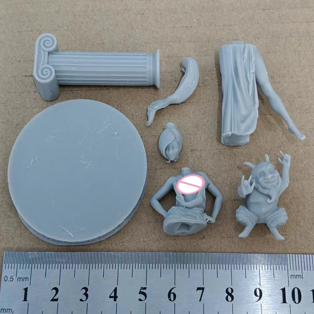 

1/24 Scale Resin Figure Model Kit Confident Princess and retinue Nsfw Unassembled Unpainted 3D printing toy