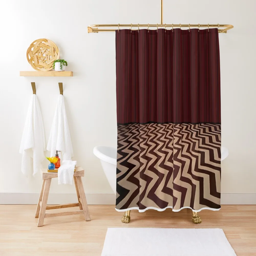 

TWIN PEAKS PATTERN Shower Curtain Waterproof Bath And Anti-Mold Toilet Accessories Bathroom Shower Waterproof Curtain